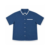 Sun and Sea Collection Cotton Summer Shirt - NAVY