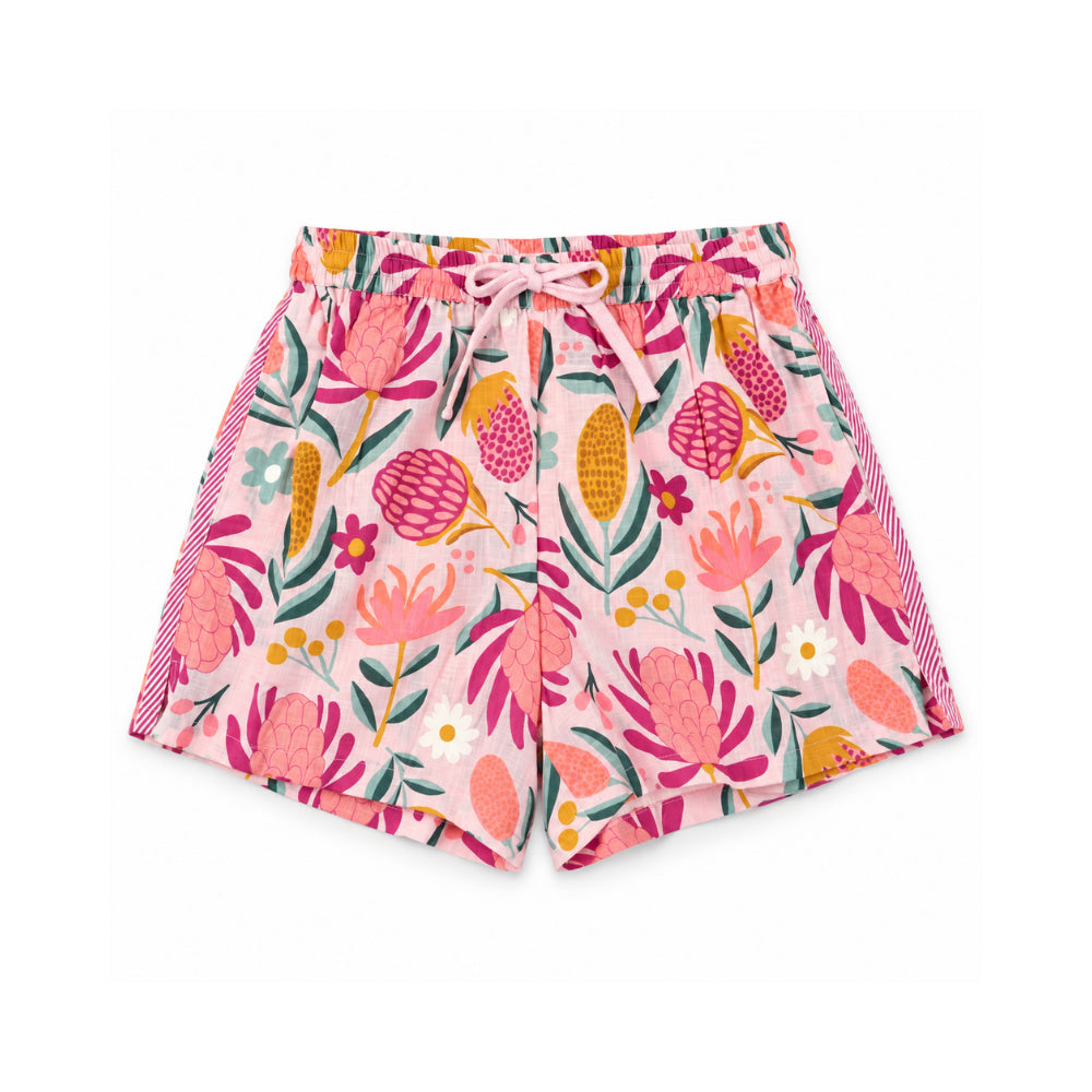 Sun and Sea Collection Cotton Summer Shorts - MAGENTA BLISS