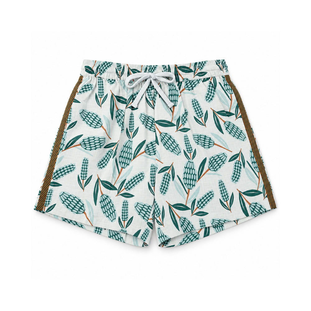 Sun and Sea Collection Cotton Summer Shorts - BANKSIA BLUE