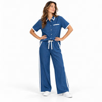 Sun and Sea Collection Cotton Summer Pants - NAVY