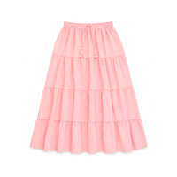 Sun and Sea Collection Flow Tierred Skirt - PINK