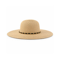 Sun and Sea Collection Straw Wide Brim Hat - CHAIN
