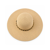 Sun and Sea Collection Straw Wide Brim Hat - CHAIN