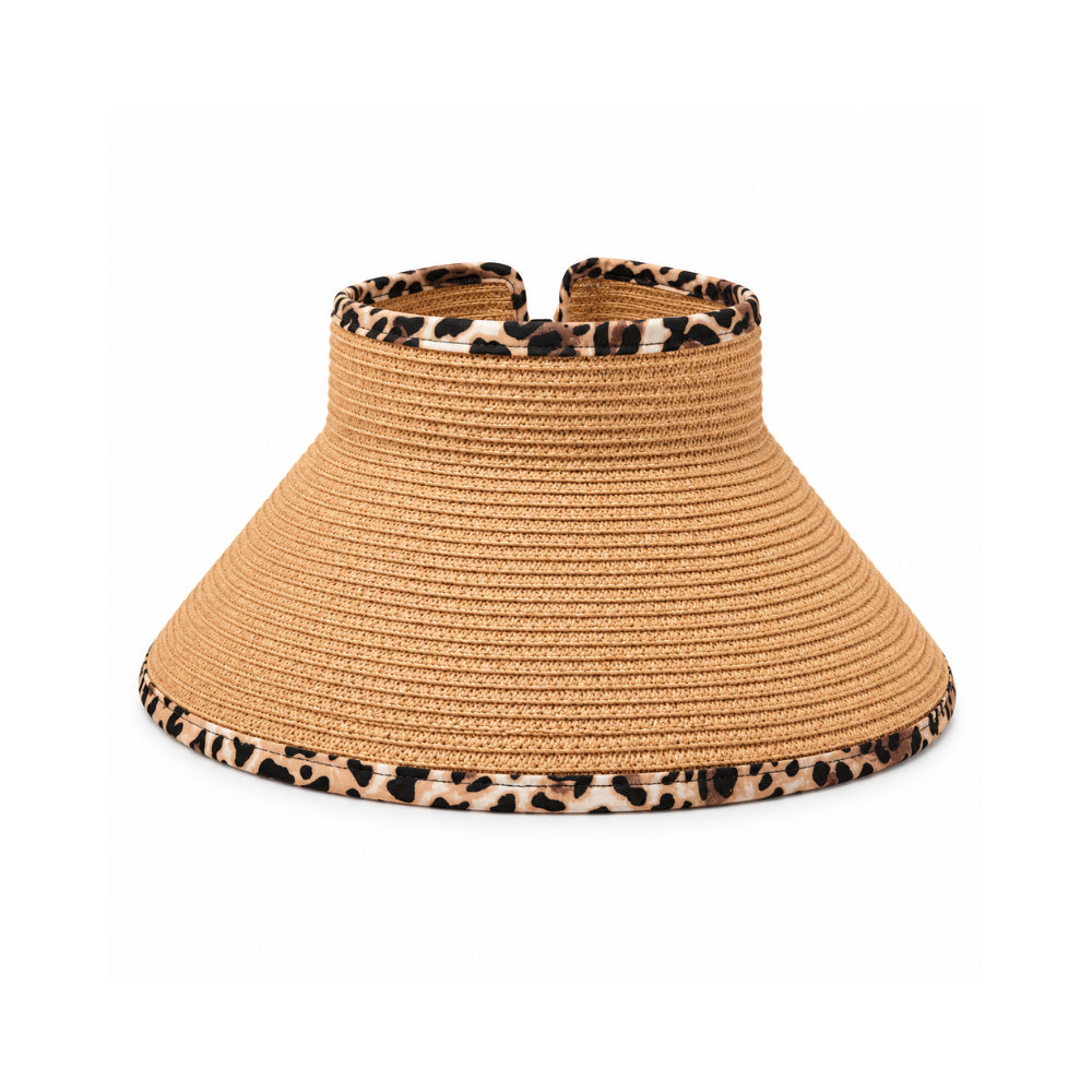 Sun and Sea Collection Rollup Visor - LEOPARD