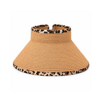 Sun and Sea Collection Rollup Visor - LEOPARD