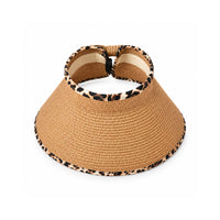 Sun and Sea Collection Rollup Visor - LEOPARD