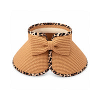 Sun and Sea Collection Rollup Visor - LEOPARD