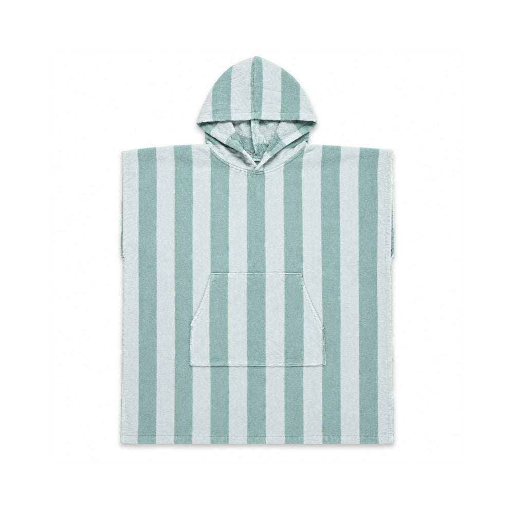 Sun and Sea Collection Junior Beach Poncho with Pocket - BLUE TONE STRIPE