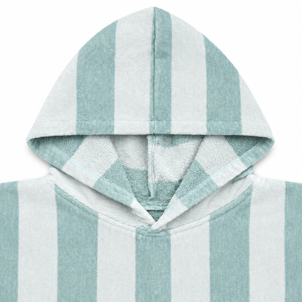 Sun and Sea Collection Junior Beach Poncho with Pocket - BLUE TONE STRIPE