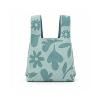 Sun and Sea Collection Knit Carry Tote Bag - CRIMSON RETRO FLORAL