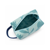Sun and Sea Collection Knit Accessories Pouch - BLUE RETRO FLORAL