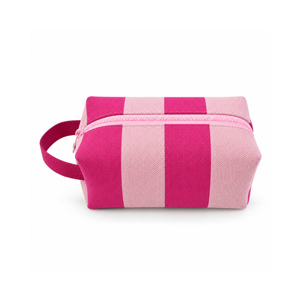 Sun and Sea Collection Knit Accessories Pouch - CRIMSON STRIPE