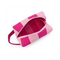 Sun and Sea Collection Knit Accessories Pouch - CRIMSON STRIPE