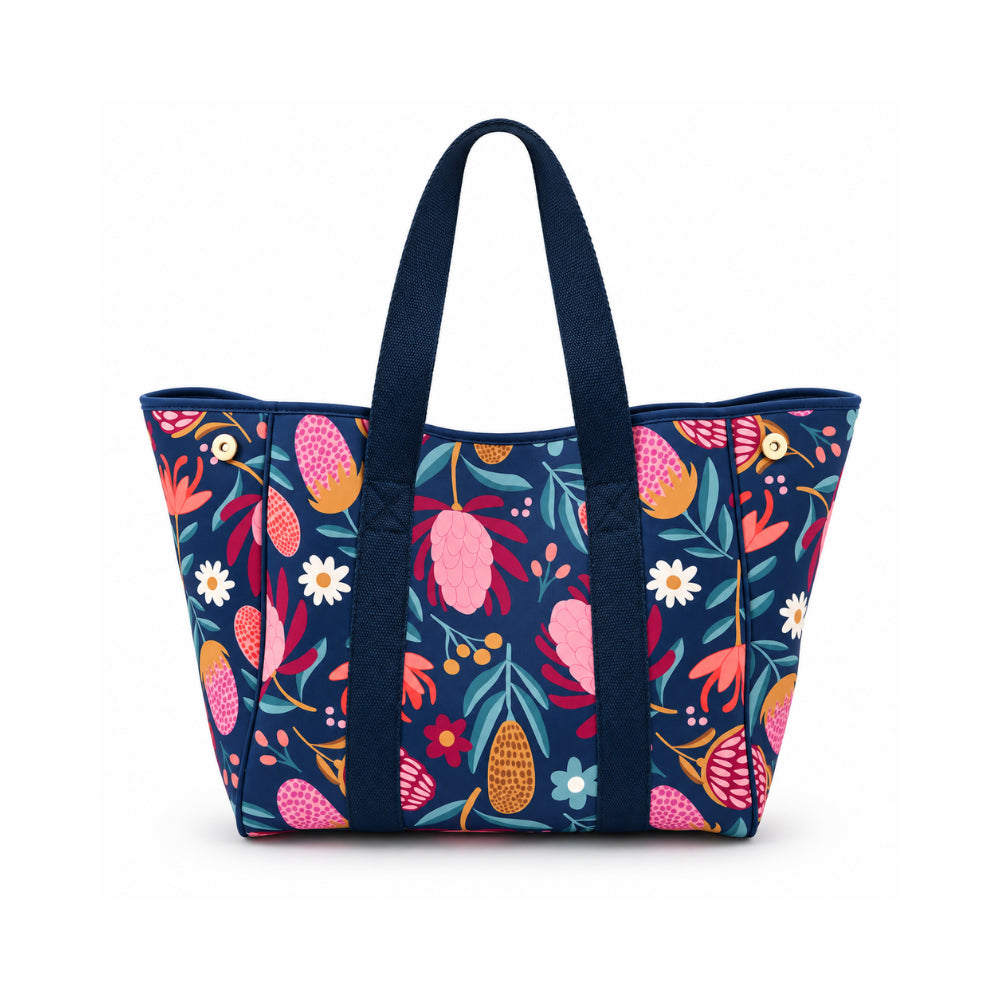 Sun and Sea Collection Neoprene Beach Bag - NAVY BLISS