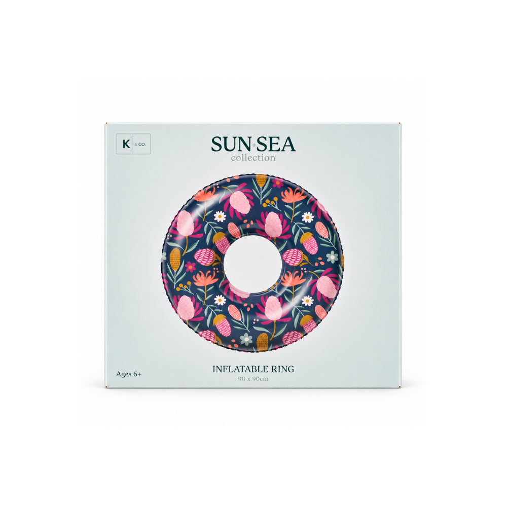 Sun and Sea Collection Inflatable Ring - NAVY BLISS