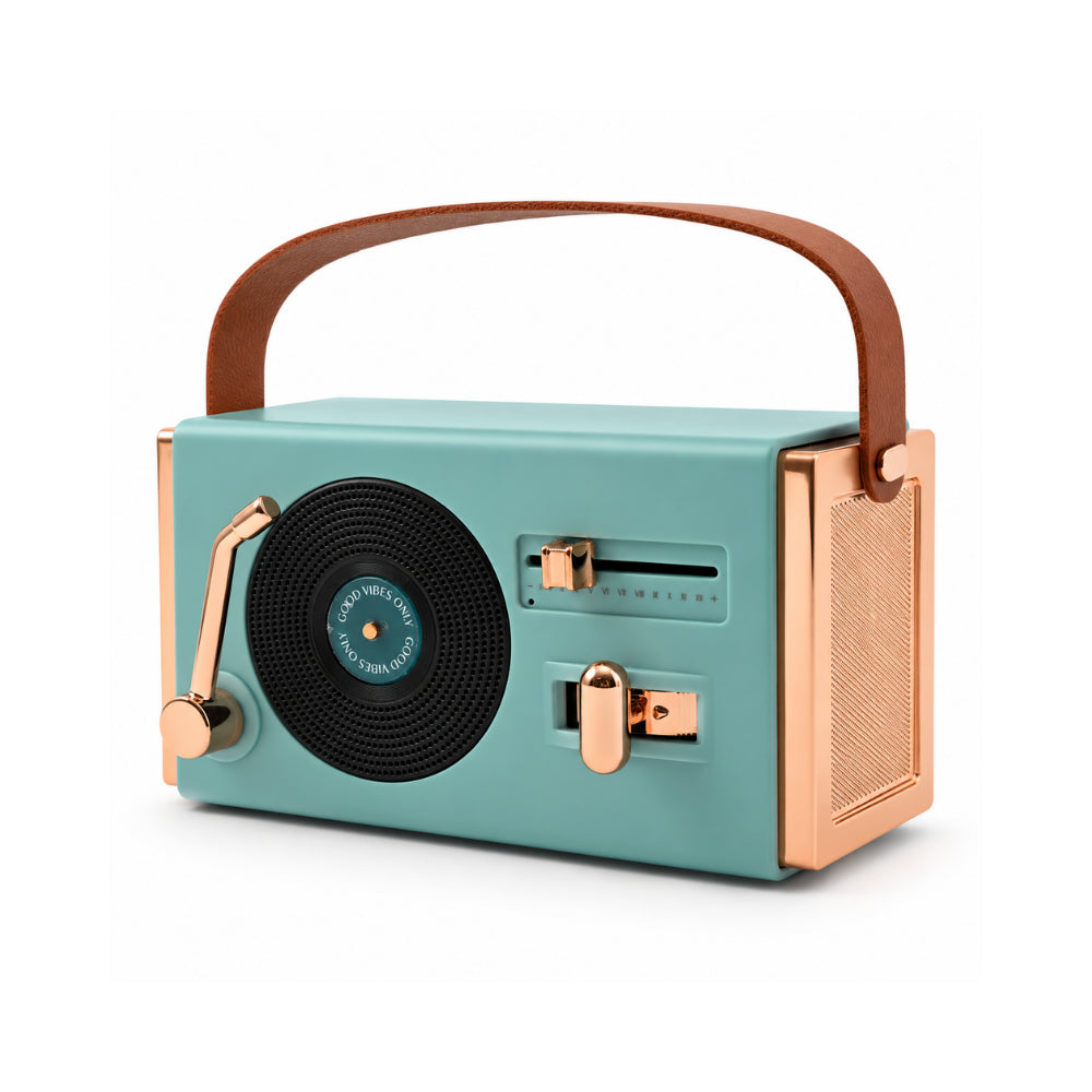 Sun and Sea Collection Retro Speaker - SEAFOAM