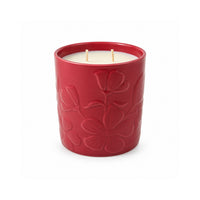 Rosewood Collection Ceramic Embossed Candle 400g - SPICED PUDDING