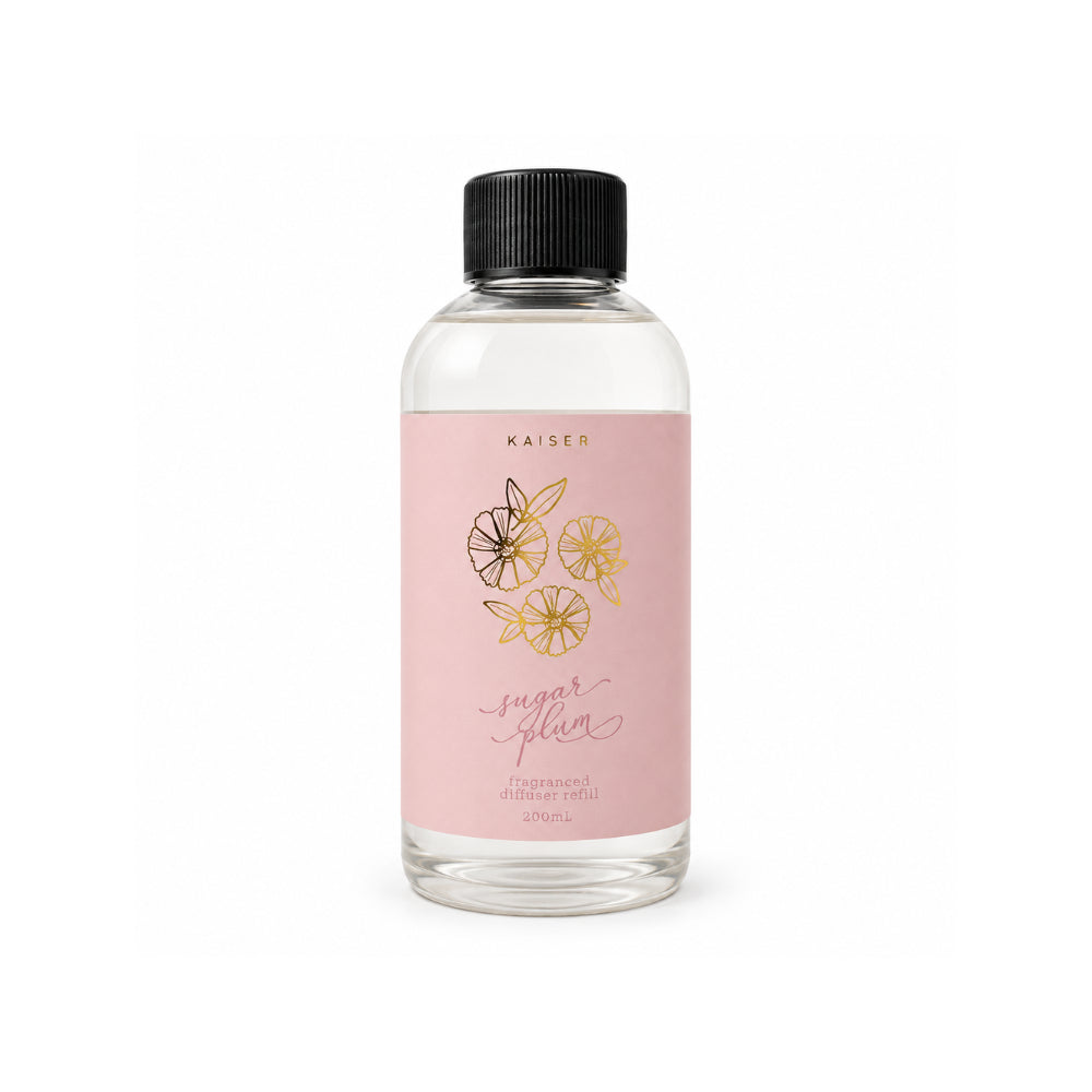 Rosewood Collection Ceramic Embossed Diffuser 200mL - SUGAR PLUM