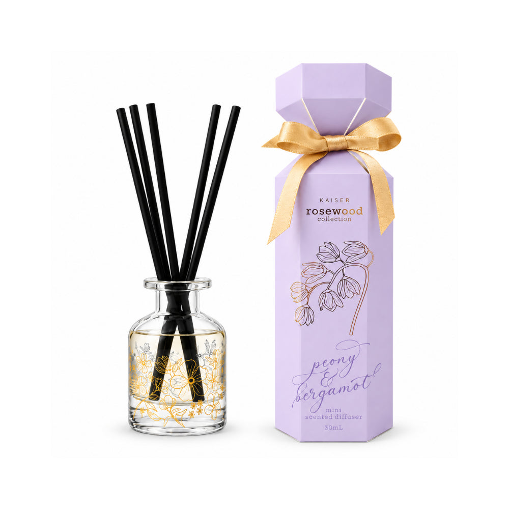 Rosewood Collection Mini Diffuser 30mL - PEONY & BERGAMOT