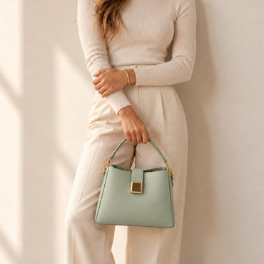 Rosewood Collection Handle Bucket Bag - SAGE
