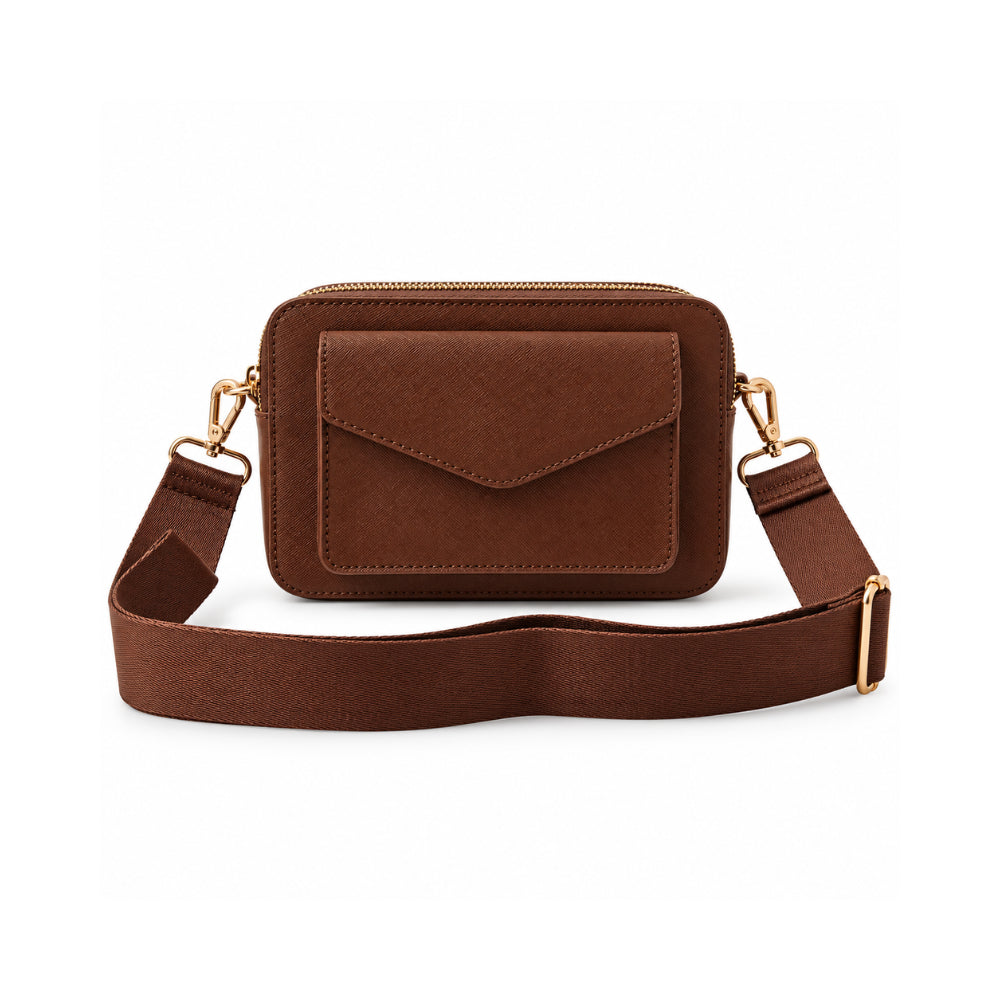 Rosewood Collection Genuine Leather Camera Bag - ESPRESSO