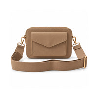 Rosewood Collection Leather Camera Bag - LATTE