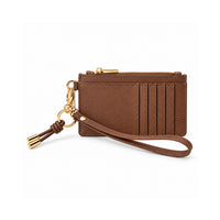Rosewood Collection Leather Wristlet Card Pouch - ESPRESSO