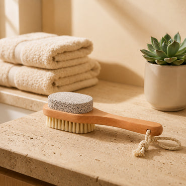 K&Co. Serenity Series Pumice Handle Foot Brush