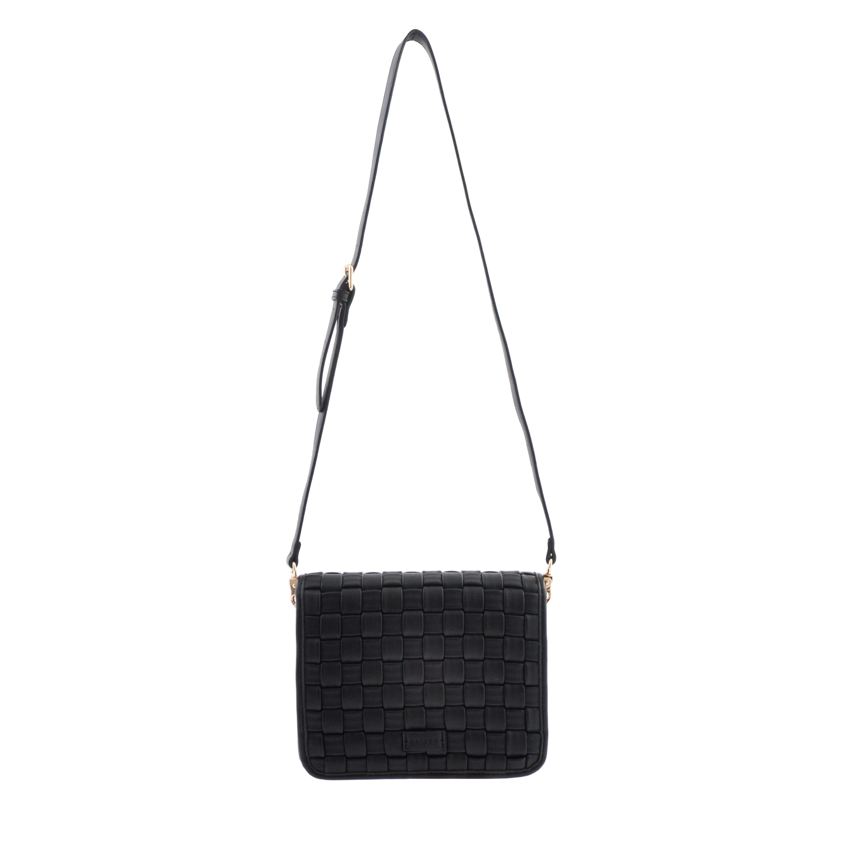 Woven Classic Side Bag - Black