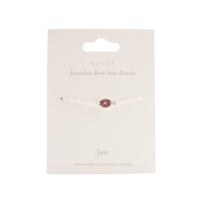 Birthstone Bracelet Silver - June