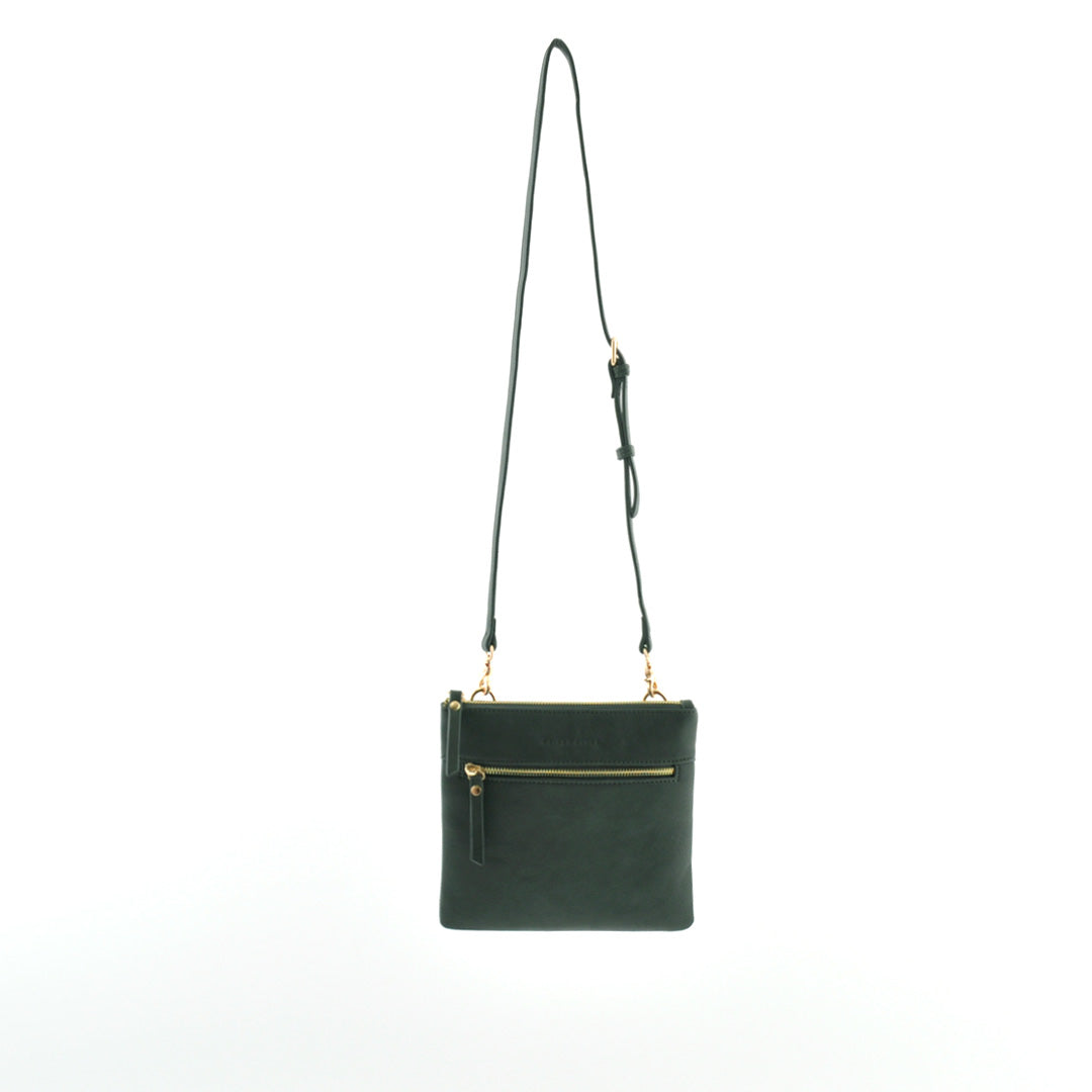 Square Shoulder Bag - Green