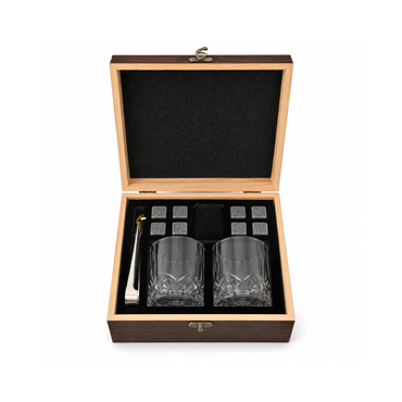 Whiskey Glass & Stone Set