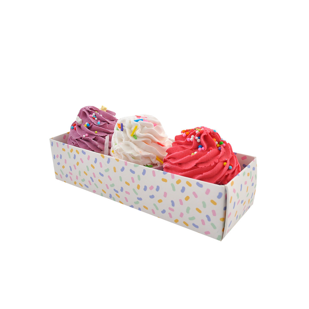 Novelty Bath Bombs 3pk - CUPCAKES