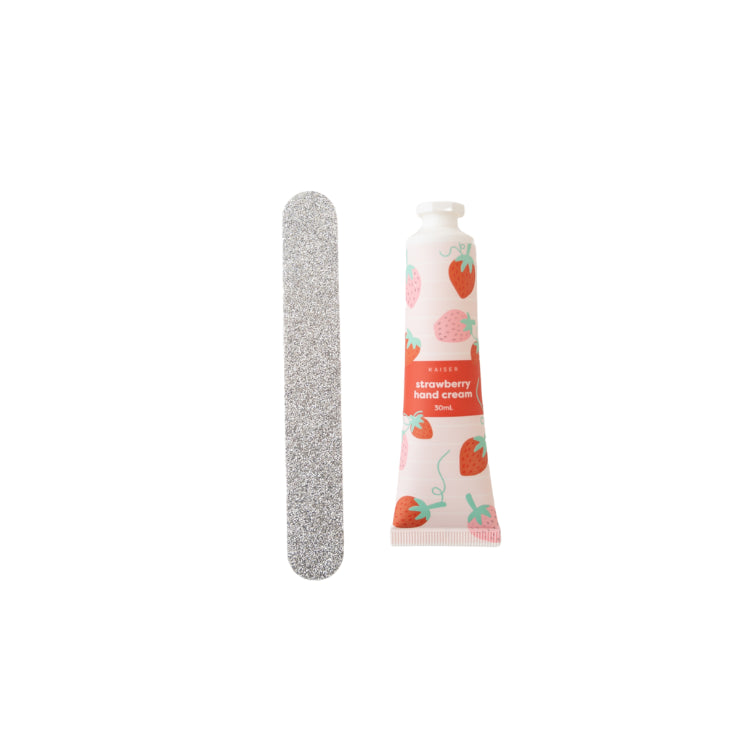 Kaiser Hand Cream & Nail File Kit - STRAWBERRY