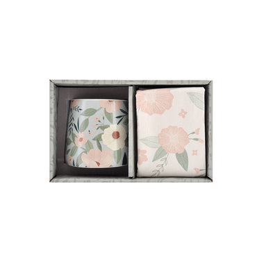 Ceramic Mug & Tea Towel Set - Pretty Bouquet