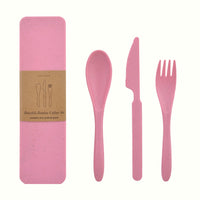 Bamboo Cutlery - Pink