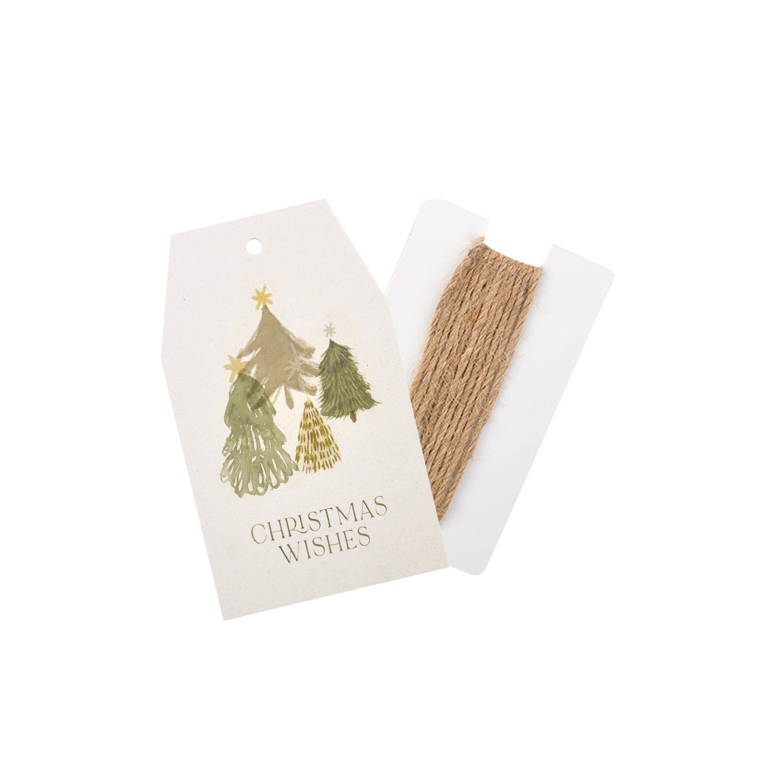 Christmas 23 Gift Tags - Muted Trees