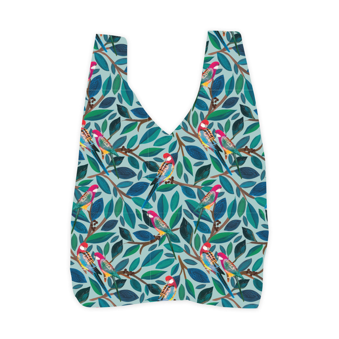 Reusable Large Tote Bag - ARTISTIC BIRD