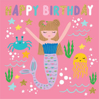 Greeting Card Enchanted - MERMAID BIRTHDAY
