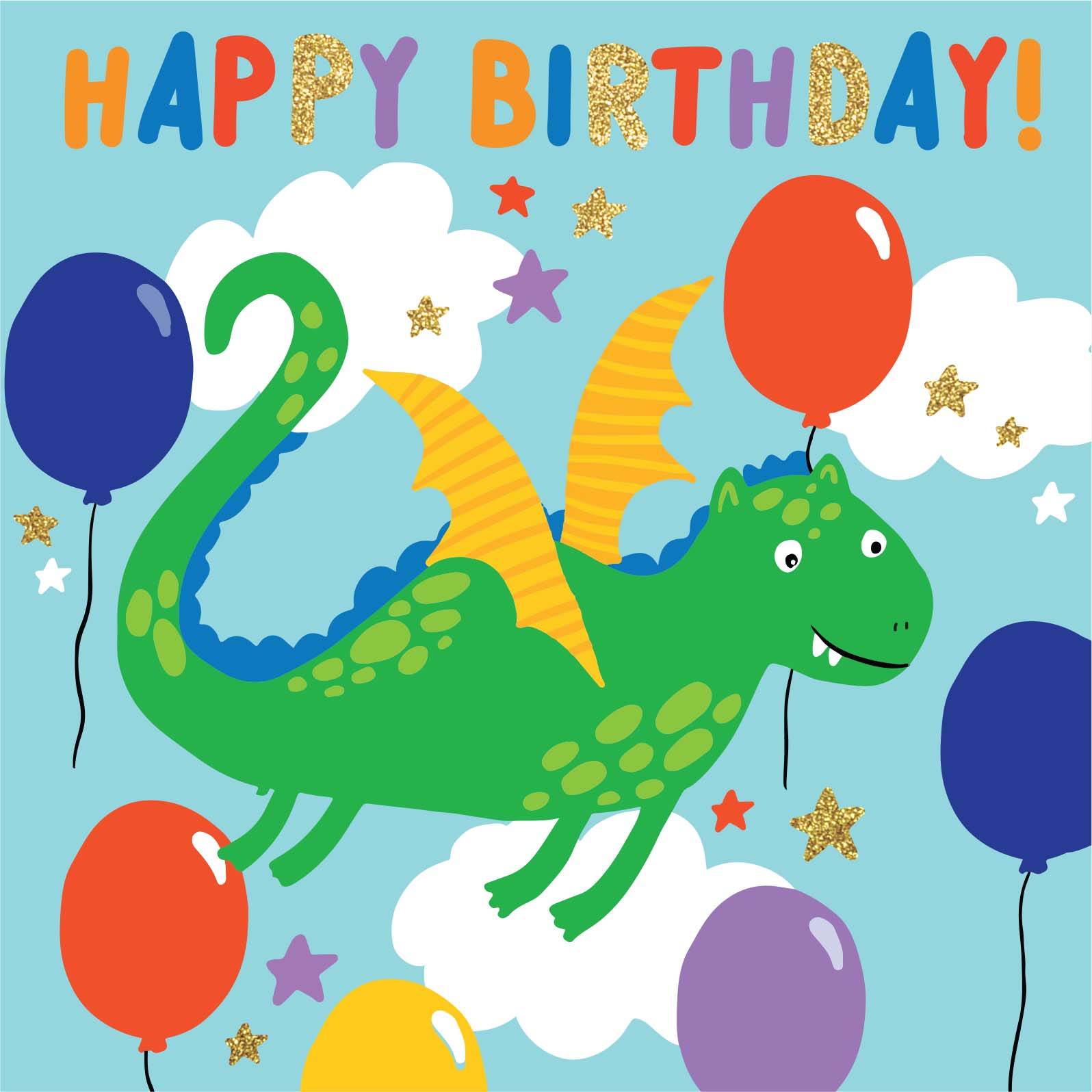 Greeting Card Enchanted - FLYING DRAGON