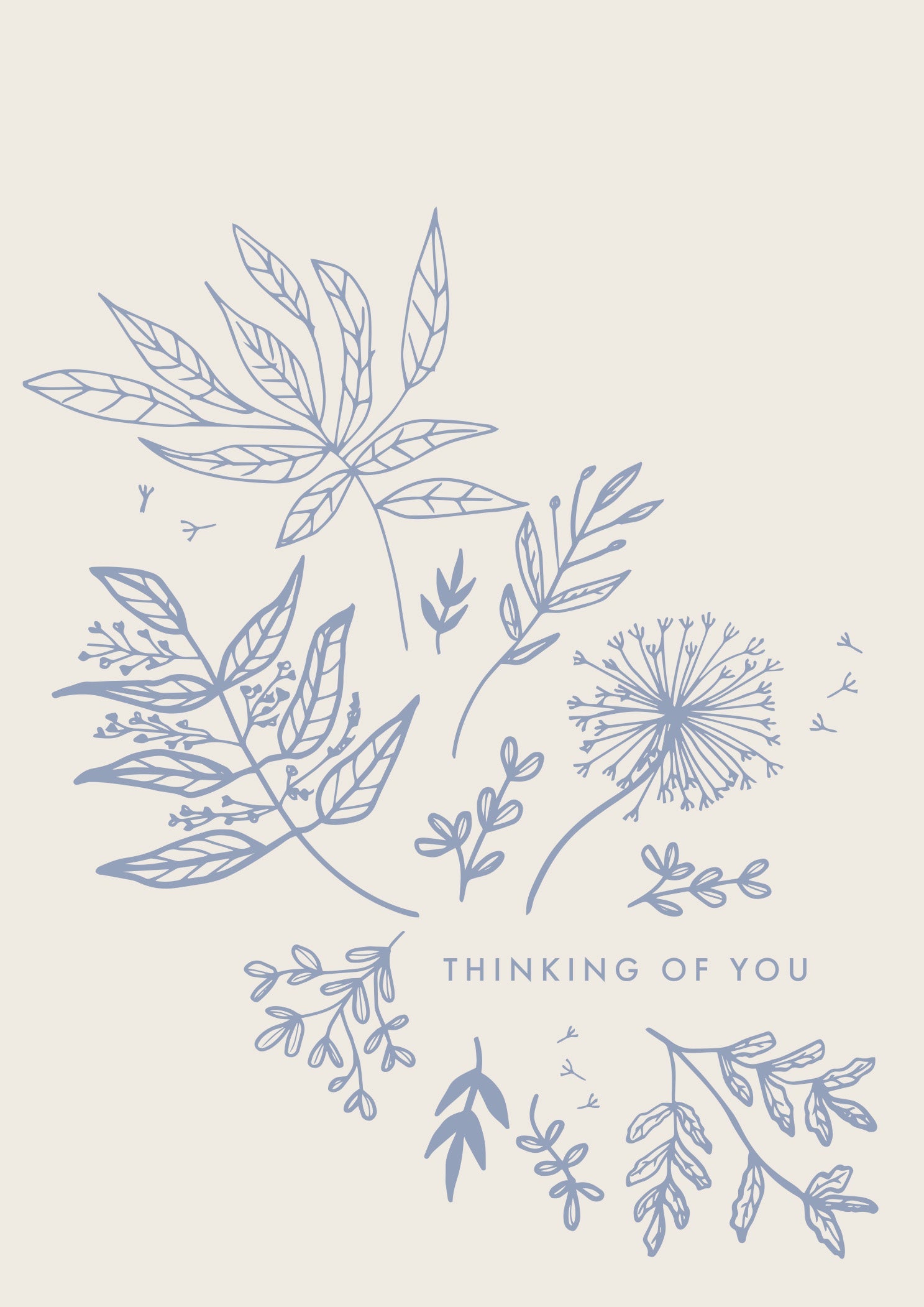 Greeting Card DAINTY - Thinking Of You