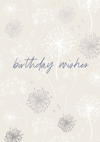 Greeting Card Dainty - DANDELION WISHES