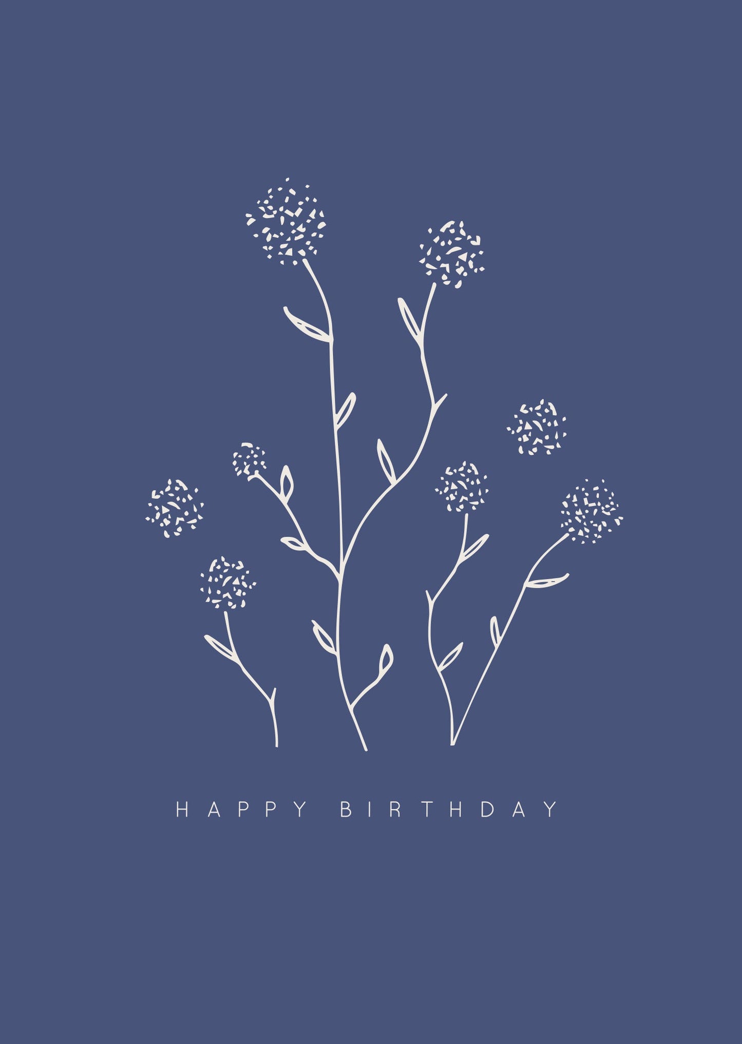 Greeting Card Dainty - DANDELION BIRTHDAY