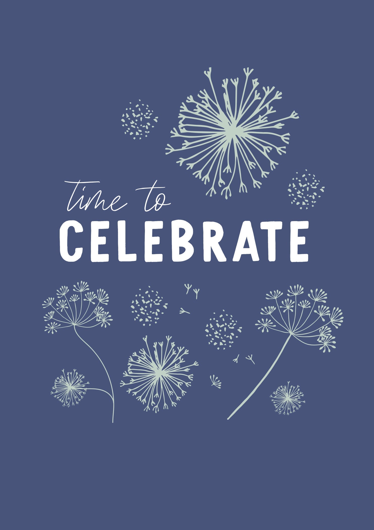 Greeting Card Dainty - CELEBRATE DANDELIONS