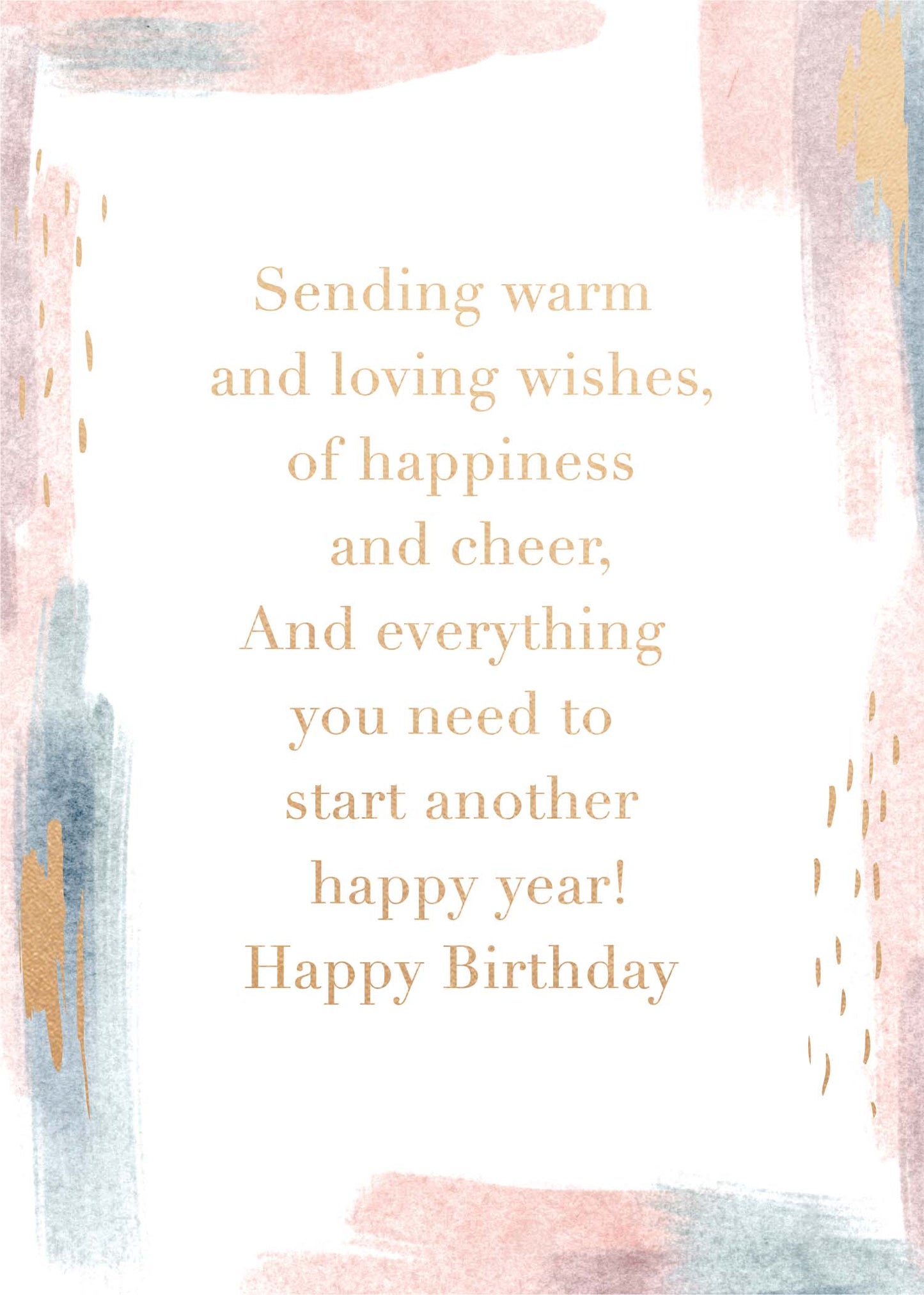 Greeting Card Awash - Warm Wishes