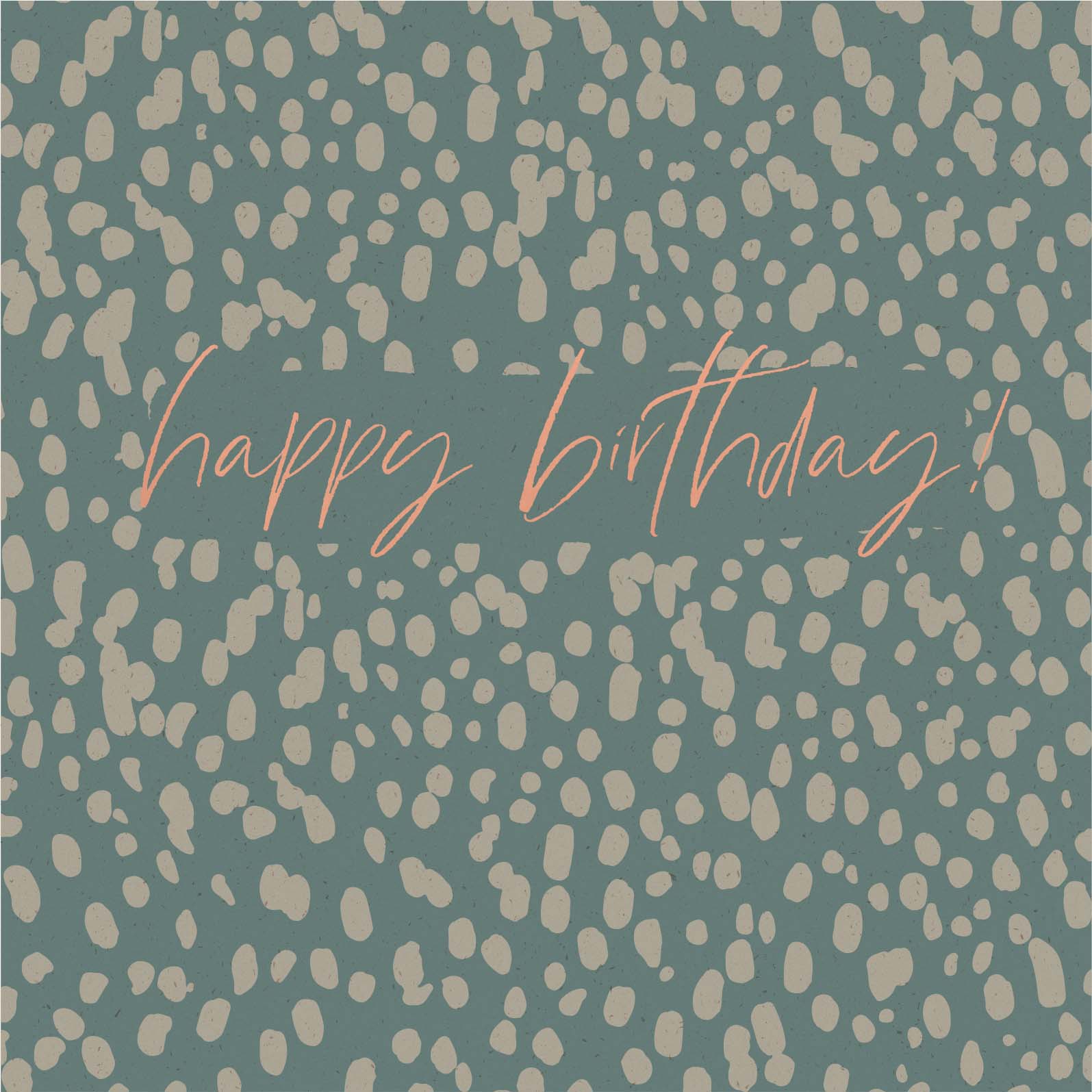Greeting Card Rust - SPOTTY BIRTHDAY