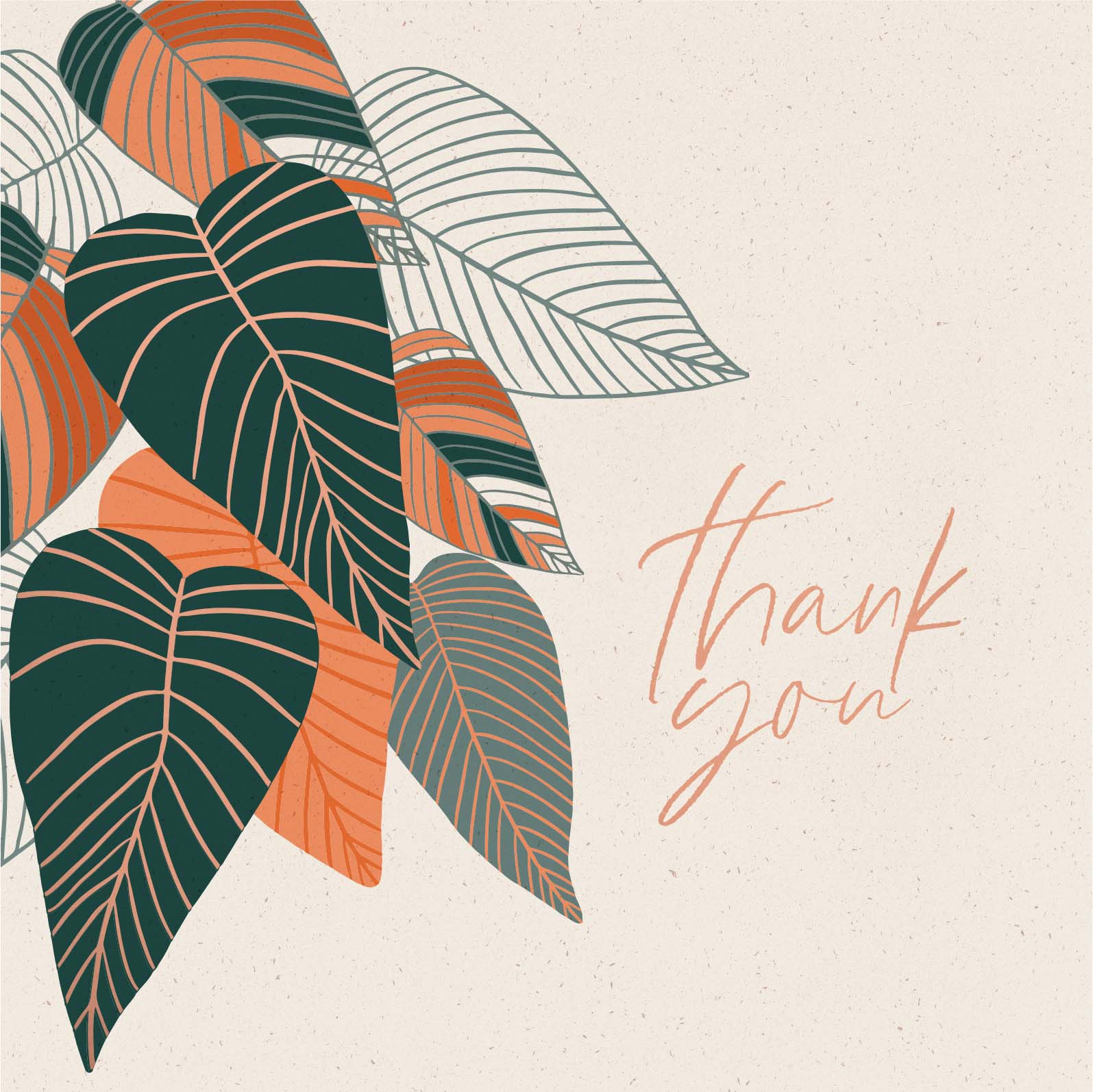 Greeting Card Rust - THANK YOU