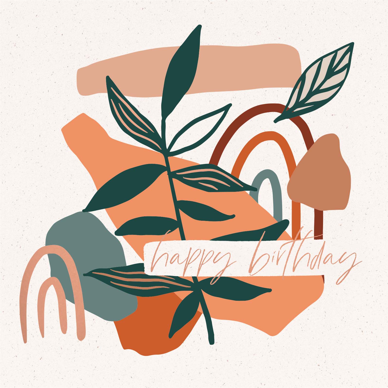 Greeting Card Rust - GARDEN BIRTHDAY