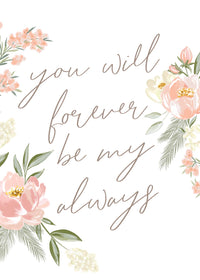 Greeting Card Evergreen - Always