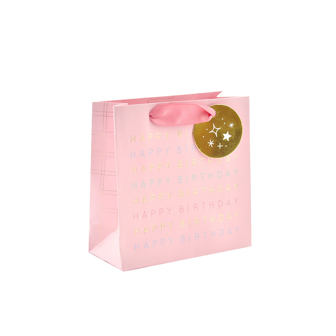 Sq Gift Bag -Birthday Type